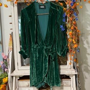 Reformation velvet mini dress